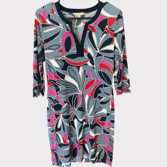 Banana Republic Factory Womens XS Straight Dress Geometric Patter Polyester - Picture 1 of 8